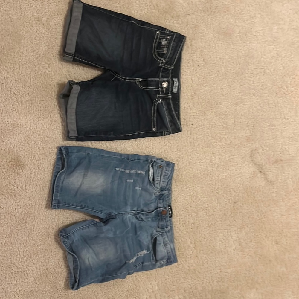 Mudd jean shorts, Kidpik jean shorts both size 12